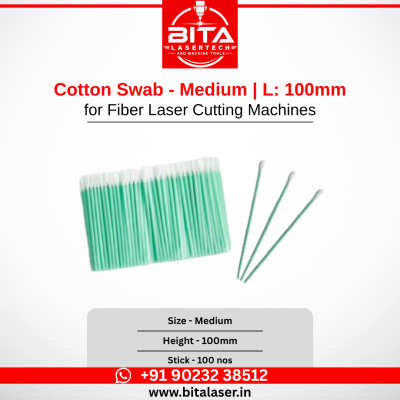 Lens Cleaning Cotton Swab - L 100 - Medium